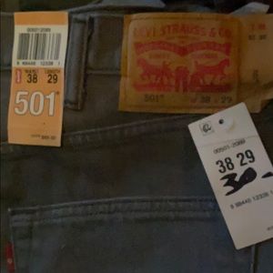 New Levi’s 501 Grey denim jeans